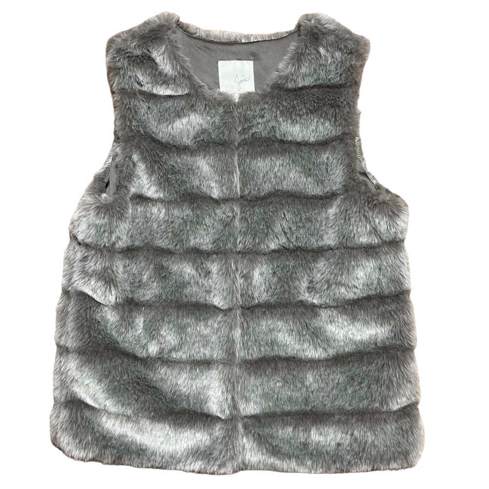 Joie Adriana Faux Fur Vest Sz S